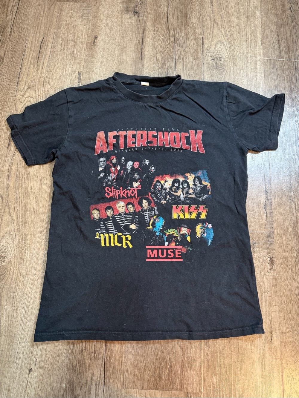 Aftershock Graphic Band Tee - Black